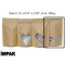 6" x 9.37" x 3.25" Kraft Stand Up Pouch with Window (1,000/case) - CNK325ZWD