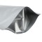 bottom gusset expands to creat a stable bottom bottom gusset of silver standing pouch