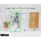 7.625" x 11.75" x 4" OD Silver Mylar Foil Stand Up Pouch (500/case) - ER04ZRC