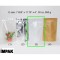 7.625" x 11.75" x 4" OD Clear / Matte White Mylar Foil Stand Up Pouch (500/case) - EVMW04ZRC