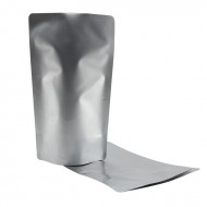 standing high barrier pouch with 70mm opening and two flat folded pouched underneath