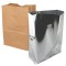 paper square bottom grocery bag next to static shielding version