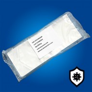 STPCVP03509 - clear and silver vista chevron seal peel pouch