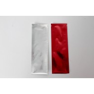 2" x 6" OD Clear/Red Pouch; (1,000/case) - 02VSTRD06BTNL