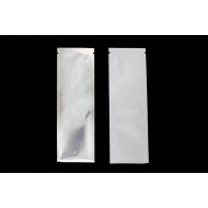 2" x 6" OD Clear/White Pouch; (1,000/case) - 02VSTWT06BTNL