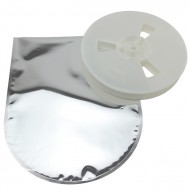 silver statis shielded half circle pouch