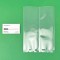 clear fin seal pouch next to business card clear finseal pouch next to business card