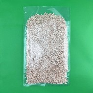 12" x 20" OD Transparent Vacuum Pouch filled with grain