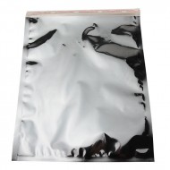 8.875” x 11.25” ID Clear/Silver Lip and Tape Pouch