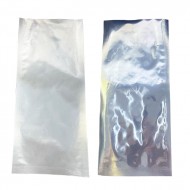 4.875" x 11" OD Clear/Silver Pouch