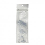 2.75" x 4.5" O.D. Clear/Gold Vista Pouch with Tamper Evident ZipSeal™ and Tear Notch