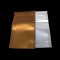 2.0" x 3.75" O.D. Vista Clear/Gold PAKPM4/PAKVF3.5M Tamper Evident ZipSeal pouch with tear notch (1,000/case) - 02VSTG0375ZTE