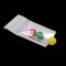 2.0" x 3.75" O.D. Vista Clear/Gold PAKPM4/PAKVF3.5M Tamper Evident ZipSeal pouch with tear notch (1,000/case) - 02VSTG0375ZTE