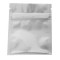 single silver mini zipseal pouch with fold over bottom
