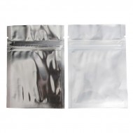 5.375" x 7.375" OD Clear/Silver ZipSeal Pouch (1,000/case) - 053VST725OZE