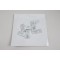 9" x 9" White Mylar Foil Bag with ZipSeal (1,000/case) - 09MFW09TEZ