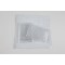 9" x 9" White Mylar Foil Bag with ZipSeal (1,000/case) - 09MFW09TEZ