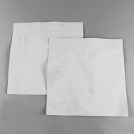 9" x 9” White 2.5mil MylarFoil Tamper Evident Pouch