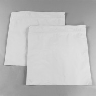 11" x 11” White MylarFoil Pouch with Tamper Evident ZipSeal