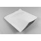 11" x 11” White MylarFoil Pouch with Tamper Evident ZipSeal and Tear Notch (500/case) - 11MFW2511TEZ