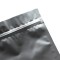 tear notch makes opening the pouch easy once sealed corner of matte silver zipseal pouch with tear notch