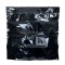 36" x 36" OD Black OZE 3 Side Seal Pouch w/ ZipSeal (100/case) - 36CFBL36OZE