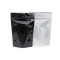 5.5" x 8.0" x 3.15 Clear/Black Vista MylarFoil Stand Up Pouch with Zip Seal and Tear Notch (1,000/case) - BVB0315Z