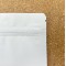 8.0" x 7.0" x 2.5" O.D. White Stand Up Pouch with Hook2Hook™ Zipper, Tear Notch, and Rounded Corners (500/case) - CSUPVF4CW025VZRC