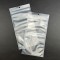 6” x 12” OD Transparent Vacuum Pouch with Tamper Evident ZipSeal and Hang Hole (1,000/case) - V4Z0612ZTEHH clear zipper seal bag with beans