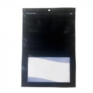 8" x 12" Black Label Ready tamper evident zipseal Pouch