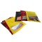 7.5" x 11.25" OD Yellow Label Ready Pouch with Tamper Evident ZipSeal (1,000/case) - V5ZBXYW07511