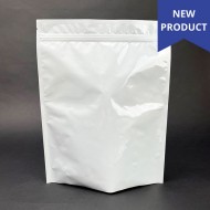 9.5" x 12.0" O.D. PAKVF4N48 White Tamper Evident ZipSeal Pouch (500/case) - VFN4809512ZTE