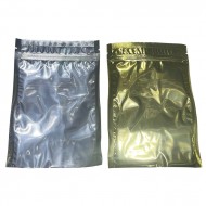 front and back of vist gold tamper evident zipseal pouch