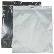 10.5" x 13" Clear/Silver Vista Bag with ZipSeal™ and Hang Hole (250/case) - VST13105OZE