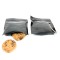3.4" x 4" OD Black MylarFoil Pouch with ZipSeal™ (100/pack) - 034MFB04ZTE
