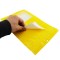 7.5" x 11.25" OD Yellow Label Ready Pouch with Tamper Evident ZipSeal (1,000/case) - V5ZBXYW07511