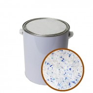 White can with window inside showing blue indicating and white non-indicating desiccants mixed together
