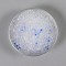 bowl of white and blue silica gel beads