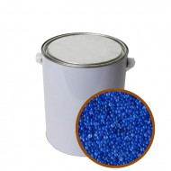 white 5lb can whit preview window showing blue indicating silica desiccant beads