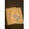 6" x 9.37" x 3.25" OD Kraft Stand Up Pouch with Circle Windows (1,000/case) - CNK325Z3CRCL