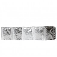 roll of pouches lying on side