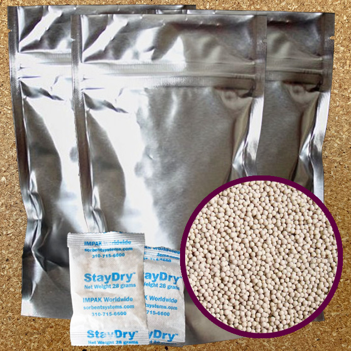 U1MSNWP - case of 550 molecular sieve 28g desiccant packets two 28g molecular sieve pouches case