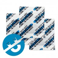 20cc Non-Iron Oxygen Scavengers case of non ferrous absorbers use with metal detectors three 20cc packets of Non-Iron non ferrous Oxygen Absorbers with icon depicting non magnetic