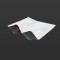6" x 6" O.D. White MylarFoil Dual Compartment Pouch with Load Lip and Tear Notch (1,000/case) - 06MFW06CP