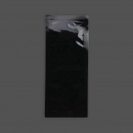 2.5" X 6" Black MylarFoil 3 side pouch