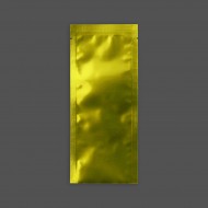 2.5" X 6" Gold MylarFoil 3 side pouch