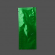 2.5" X 6" Green MylarFoil 3 side pouch
