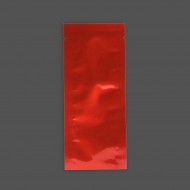 2.5" X 6" Red MylarFoil 3 side pouch