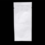 empty white 3 side seal rectangular pouch