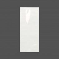 2.5" X 6" White MylarFoil 3 side pouch